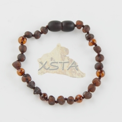 Baltic amber Teething bracelet raw polished
